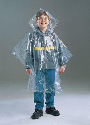 Детский дождевик пончо от дождя многоразовый