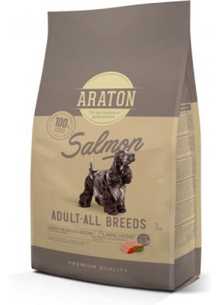 Сухой корм для собак ARATON Salmon Adult All Breeds 3 кг (ART4...