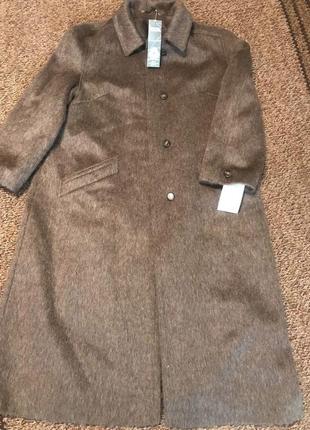 Новое винтажное шерстяное пальто шерсть ламы berghaus