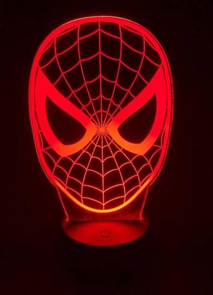 Ночник-светильник "человек паук голова"