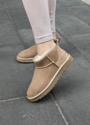 Угги ugg ultra mini beige sand