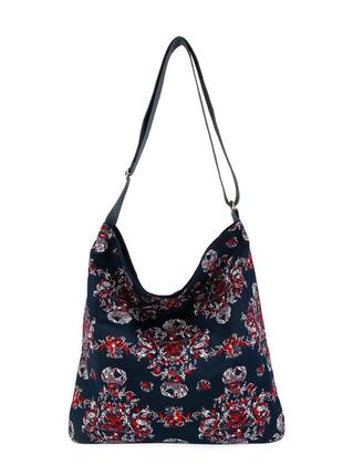 Жіноча сумка на плече, текстильна сумочка з принтом, орнаменто...