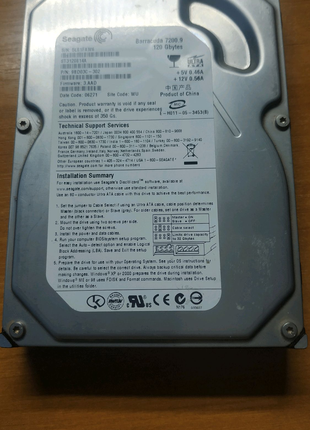 Продаю жорсткий диск Seagate 3.5" 120GB IDE БУ