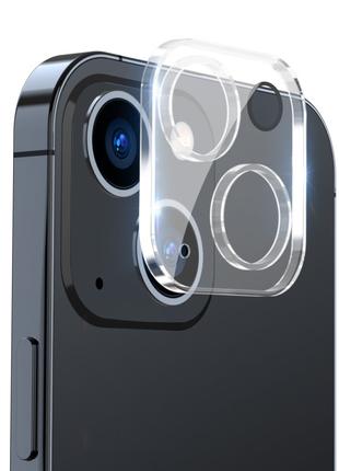 Защитное стекло на камеру для iPhone 15 Plus прозрачное 9H про...