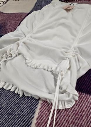Белая трикотажня юбка missguided 46-48 размер
