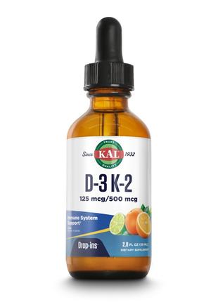 Витамины и минералы KAL Vitamin D-3 K-2 Drop, 59 мл