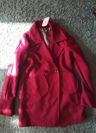 Пальто на подкладке, кашемир, размер s. - распродаж