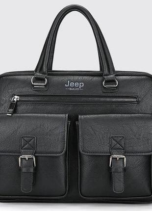 Мужской деловой портфель для документов jeep формат а4, сумка ...