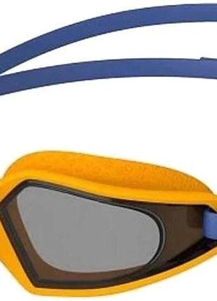 Очки для плавания Speedo HYDROPULSE GOG JU синий, оранжевый OS...