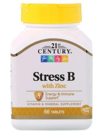 Витамин 21st Century В-Комплекс от Стресса + Цинк, 66 таблеток...