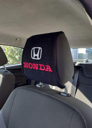 Чехол на подголовник с логотипом Honda 2шт