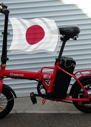 Электровелосипед из Японии складной MS14 500W 36V.