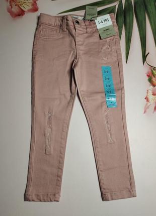 Стильні джинси для дівчинки denimco 3-4 роки