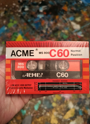 Аудіо касети ACME C60 MS800. Є три нові касети.
