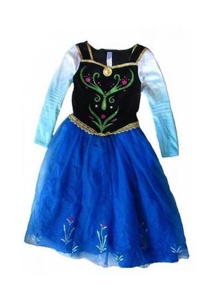 Карнавальный костюм платье принцесса frozen анна холодное серд...