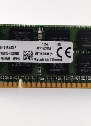 Оперативная память для ноутбука SODIMM Kingston DDR3L 8Gb 1600...