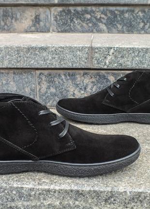 Теплі черевики чорний замш - 41 та 43 розмір