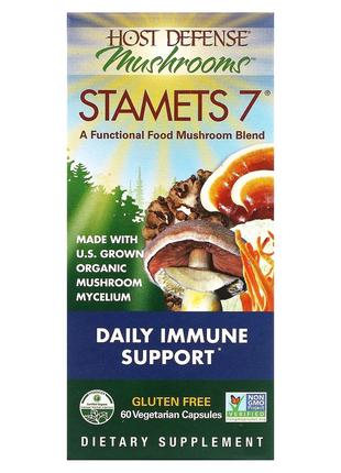 Ежедневная поддержка иммунитета, комплекс из 7 грибов, Stamets...