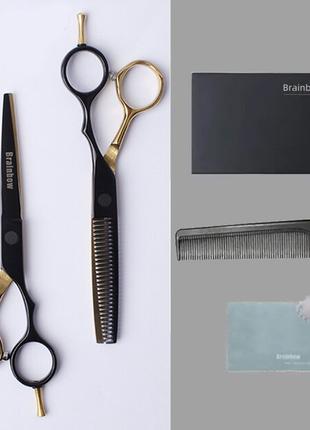 6 дюймов парикмахерские ножницы для стрижки волос комплект с р...