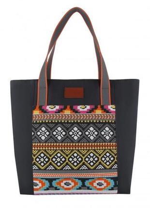 Стильна жіноча сумочка, текстильна сумка з оригінальним принтом