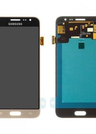 Дисплей (LCD) Samsung J320 Galaxy J3 2016 OLED з сенсором золотий