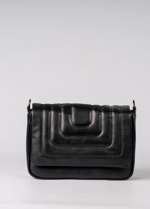 Женская сумка черная сумка через плечо кросбоди черный клатч