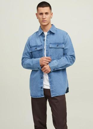 Рубашка jack&amp;jones gordon denim shirt