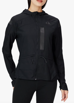 Женская спортивная ветровка adidas marathon jacket black (gn2726)
