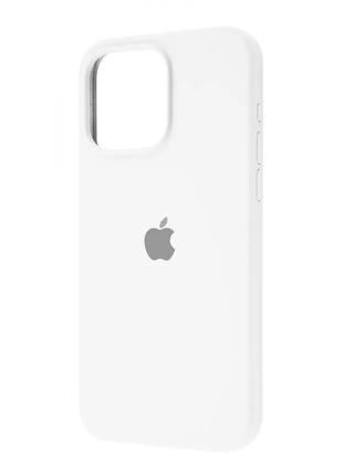 Чохол Silicone Case Full iPhone 15 Pro (white) 51587
