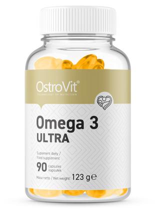 Жирные кислоты OstroVit Omega 3 Ultra, 90 капсул
