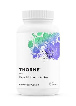 Витамины и минералы Thorne Basic Nutrients 2/Day No Iron, 60 к...