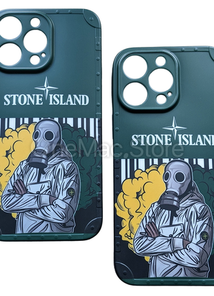 Чехол Stone Island для Iphone 14 Pro Max (зеленый/green)