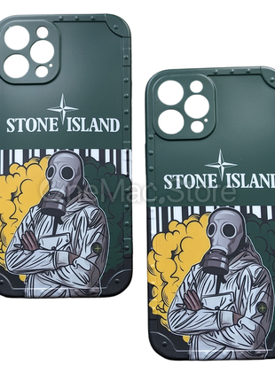 Чехол Stone Island для Iphone 12 Pro Max (зеленый/green)