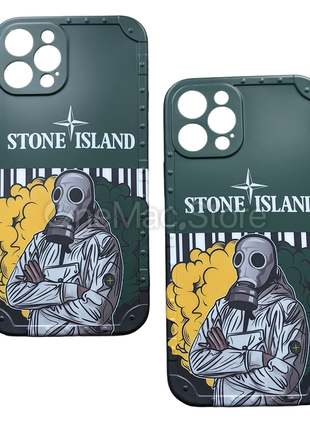 Чехол Stone Island для Iphone 12 Pro (зеленый/green)