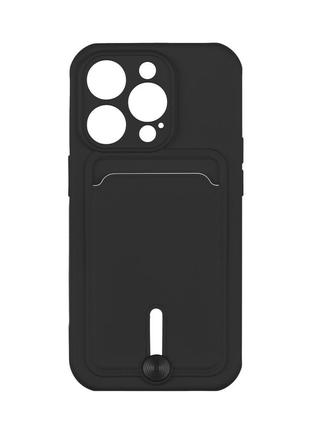 Чехол TPU Colorfull Pocket Card для iPhone 14 Pro Цвет 18.Black