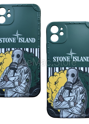 Чехол Stone Island для Iphone 12 (зеленый/green)