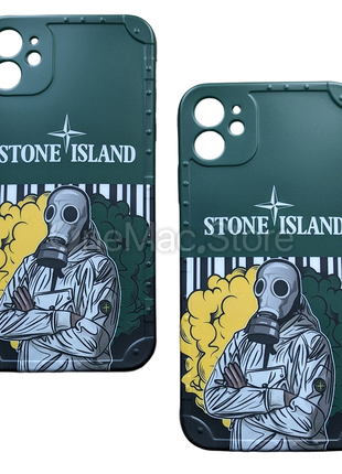 Чехол Stone Island для Iphone 11 (зеленый/green)