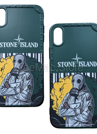 Чехол Stone Island для Iphone Xs (зеленый/green)