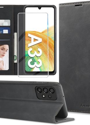 Чехол для мобильного телефона Samsung Galaxy A33 5G кожаный че...