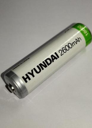 Аккумулятор HYUNDAI 18650 Li-Ion 2600mAh, выпуклый плюс