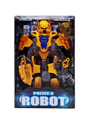 Детская игрушка Робот Police 3 2018-26 с оружием (Желтый)