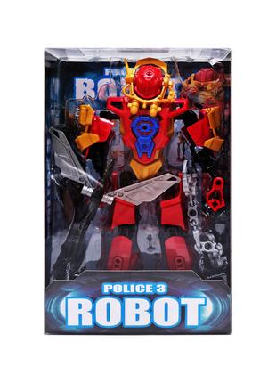Детская игрушка Робот Police 3 2018-26 с оружием (Красный)