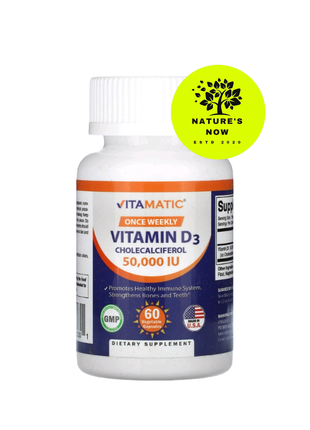 Vitamatic витамин д3 / d3 50000 ме - 60 капсул / сша