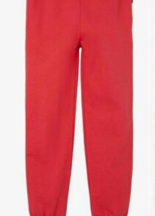 Подростковые спортивные штаны красные name it размер 164