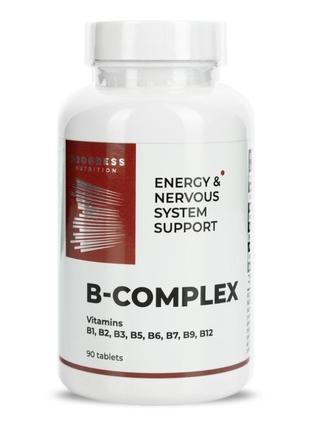 Витамины и минералы Progress Nutrition Vitamin B-Complex, 90 т...