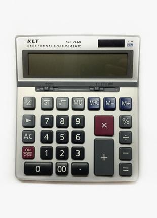 Калькулятор с большим экраном Electronic Kalculator KLT SJC-2138