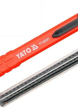 Карандаш слесарный строительный автомат HB 5 вставок YATO YT-6...