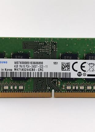 Оперативная память для ноутбука SODIMM Samsung DDR4 4Gb PC4-24...