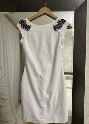 Нарядное белое платье zara