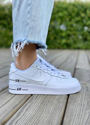 Кроссовки nike air force 1 low double air «white black’